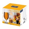 Boîte cadeau de six verres à bière Martina 39,5 cl