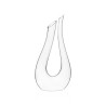 Carafe Utopio Rona en verre transparent, silhouette en col de cygne