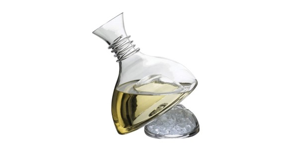 Carafe à vin Frio Deru posée sur son bol à glace