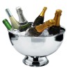 Vasque à champagne Vin Bouquet en inox avec plusieurs bouteilles