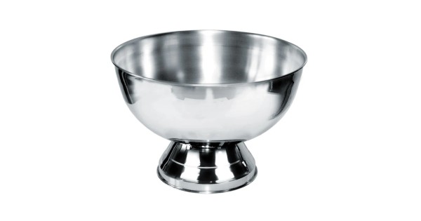 Vasque Vin Bouquet sur pied en inox, diamètre 38 cm