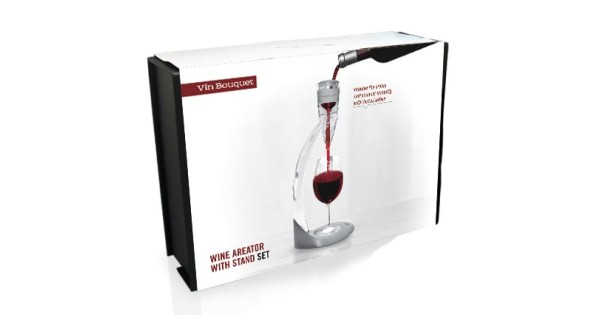 Coffret cadeau de l’aérateur sur pied Vin Bouquet