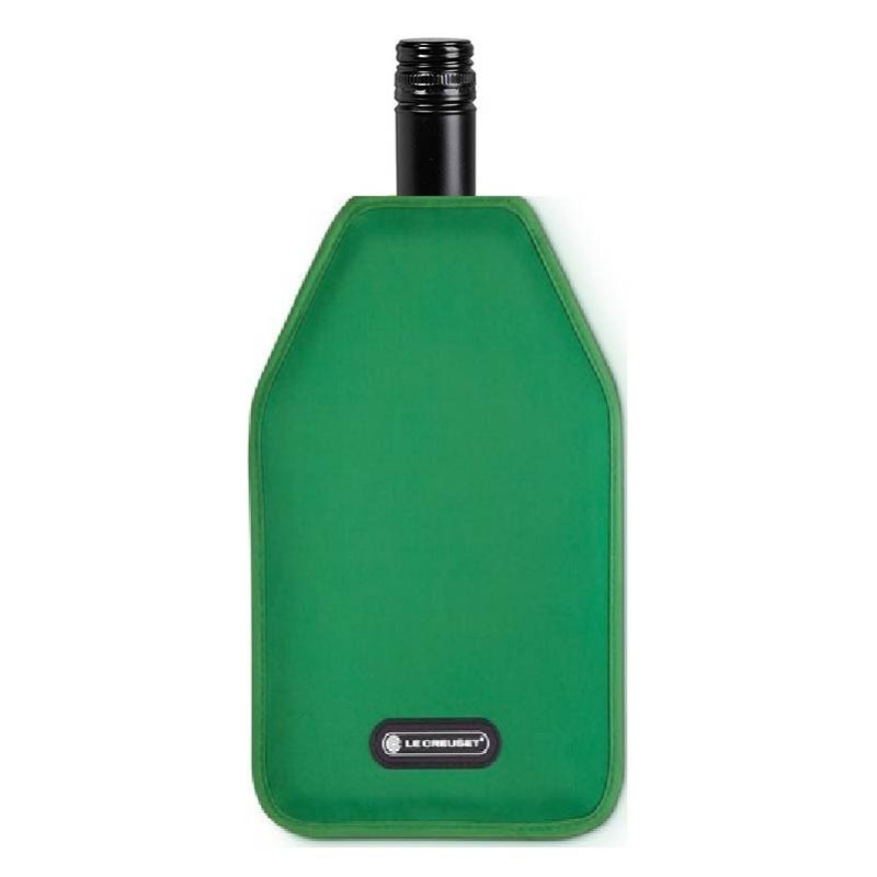 Rafraîchisseur WA-126 vert Bamboo sur une bouteille de vin