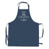 Tablier indigo Je me bonifie avec l’âge Winkler en coton recyclé