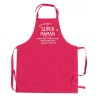 Tablier rose Ma recette de super maman Winkler avec poche centrale