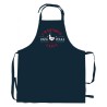 Tablier Papa poule indigo Winkler avec attache de cou et poche ventrale