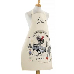Tablier de cuisine écru Bon appétit J’aime la France Winkler