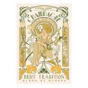 Torchon Champagne Art nouveau écru Winkler, motif imprimé