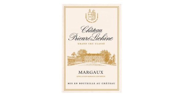 Torchon Château Prieuré-Lichine écru Winkler, motif imprimé