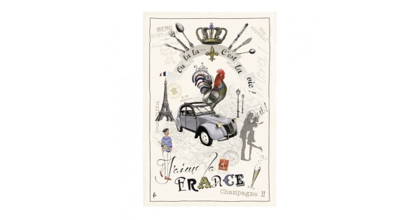 Torchon France Panorama écru 48 × 72 cm - Winkler