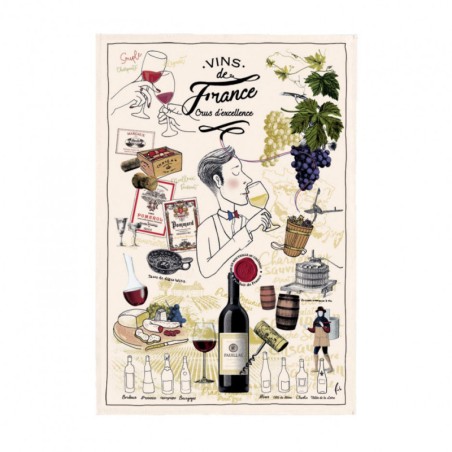 Torchon Crus d’excellence écru 48 × 72 cm - Winkler