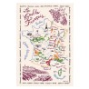 Torchon La Carte des Vins de France écru 72 × 48 cm - Winkler