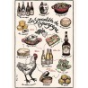 Torchon Spécialités de Bourgogne écru 48 × 72 cm - Winkler