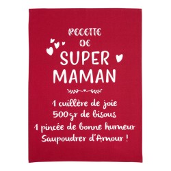 Torchon Super Maman rouge – Winkler