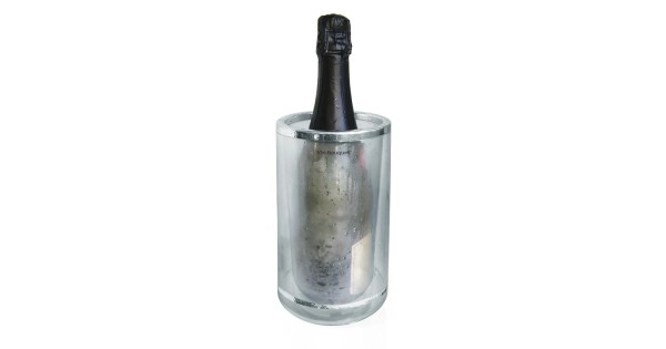 Rafraîchisseur transparent double paroi Vin Bouquet avec bouteille