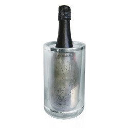 Rafraîchisseur transparent double paroi Vin Bouquet avec bouteille