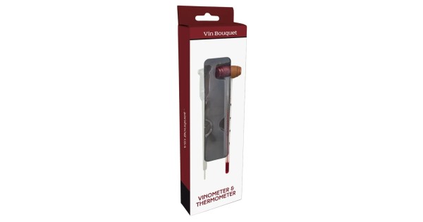 Emballage du set vinomètre et thermomètre Vin Bouquet