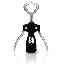 Tire-bouchon à ailes noir Vin Bouquet avec décapsuleur intégré