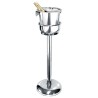 Pied Vin Bouquet portant un seau inox et une bouteille de champagne