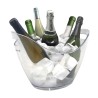 Vasque à champagne transparente Vin Bouquet avec poignées latérales