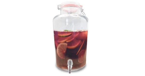 Distributeur de boissons Vin Bouquet de 8 L rempli de sangria