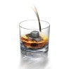 Pierres à whisky Vin Bouquet utilisées dans un verre