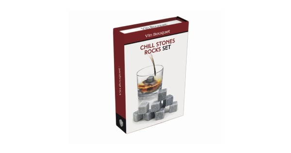 Boîte cadeau des neuf pierres à whisky Vin Bouquet