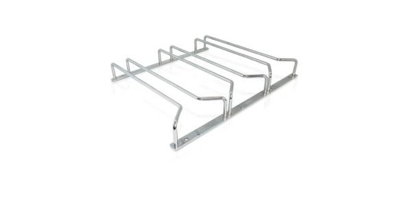 Rack à verres Vin Bouquet en inox argenté avec trois rails