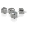 Quatre glaçons réutilisables en inox Vin Bouquet aux angles arrondis