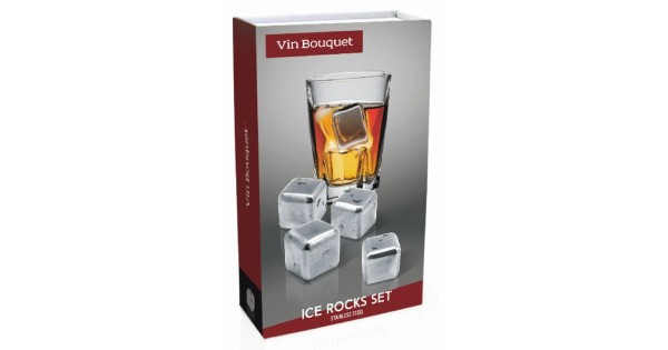 Boîte cadeau des glaçons réutilisables en inox Vin Bouquet