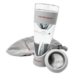 Aérateur à vin Vin Bouquet avec filtre amovible, socle et pochette