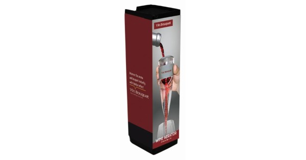 Boîte cadeau de l’aérateur à vin Vin Bouquet avec filtre et socle