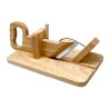 Guillotine Nerthus sans aliments, avec lame coulissante et poignée en bois