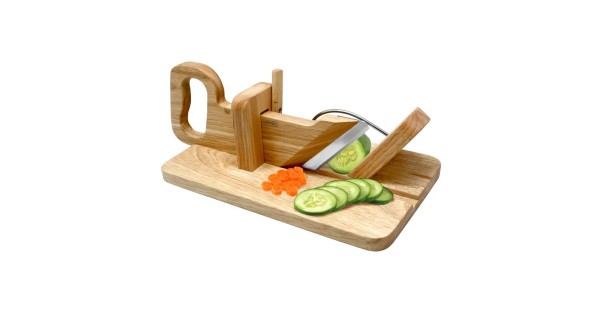 Guillotine Nerthus utilisée pour trancher des légumes