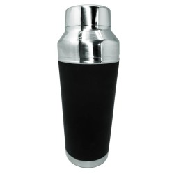 Shaker Vin Bouquet 700 ml en inox avec revêtement en caoutchouc noir