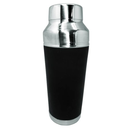 Shaker Vin Bouquet 700 ml en inox avec revêtement en caoutchouc noir