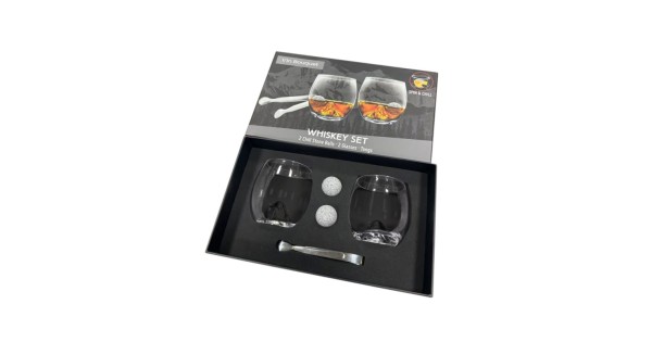 Coffret Montagne Vin Bouquet ouvert avec deux verres, pierres en granit et pince