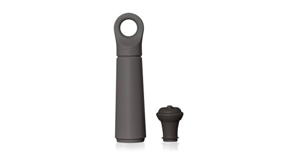 Pompe à vin Loop graphite Vacu Vin avec son bouchon