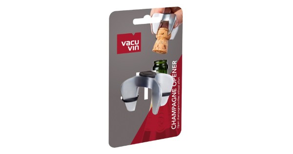 Griffe ouvre-champagne Vacu Vin dans son emballage