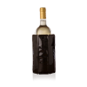 Gaine Rapid Ice noir brillant Vacu Vin en place sur une bouteille