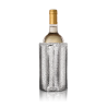 Gaine rafraîchissante Rapid Ice argent Vacu Vin sur une bouteille de vin