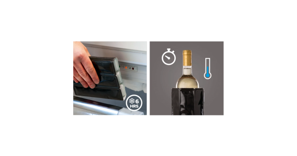 Préparation au congélateur et utilisation de la gaine Rapid Ice Vacu Vin