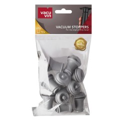 Sachet de dix bouchons gris anthracite pour pompe Vacu Vin
