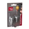 Lot de deux bouchons gris anthracite Vacu Vin dans son emballage