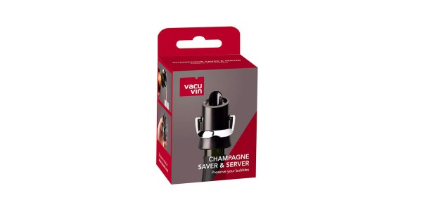 Emballage du bouchon verseur garde-champagne Vacu Vin
