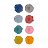 Les huit marque-verres Grappes Vacu Vin de couleurs différentes