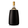 Seau à vin Elegant noir Vacu Vin avec bouteille