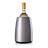 Seau à vin Elegant Vacu Vin en acier brossé avec bouteille