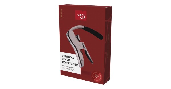 Coffret du tire-bouchon à levier vertical Vacu Vin