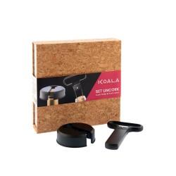 Coffret en liège Koala avec tire-bouchon bilame et coupe-capsule